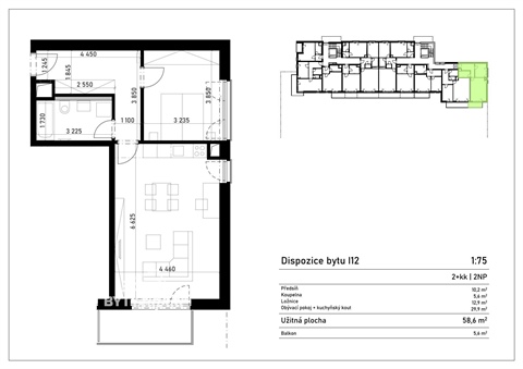 Pronájem bytu 2kk, 59 m² 10