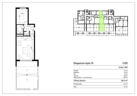 Pronájem bytu 2kk, 57 m² 10