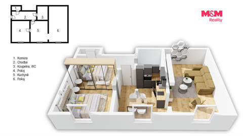 Prodej bytu 2+1, 66 m² - 4