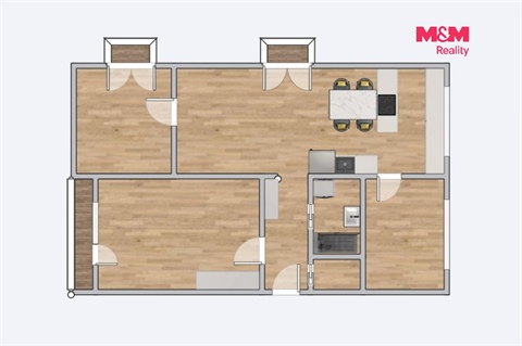 Prodej bytu 4kk, 67 m² 6