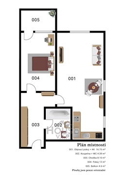 Prodej bytu 2kk, 49 m² 4