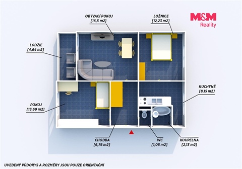 Prodej bytu 3+1, 60 m² 6