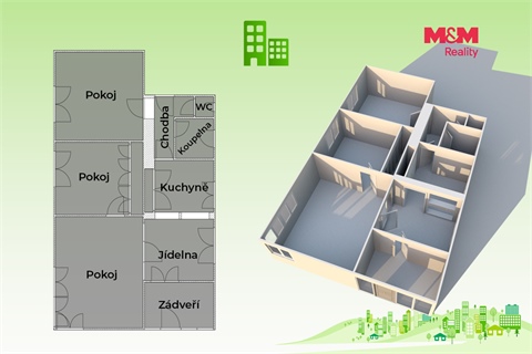 Prodej bytu 3+1, 86 m² - 16