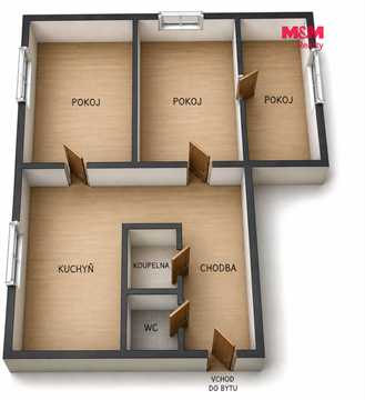 Prodej bytu 3+1, 58 m² 16