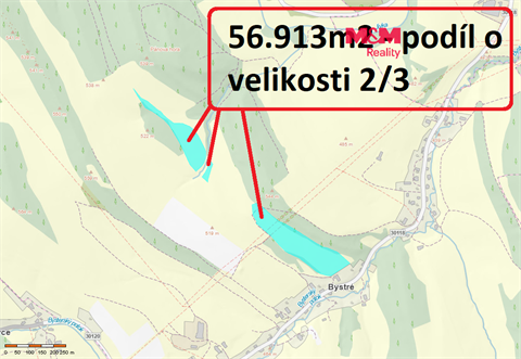 Prodej louky, 56 913 m² 0