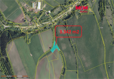 Prodej louky, 3 342 m² 0
