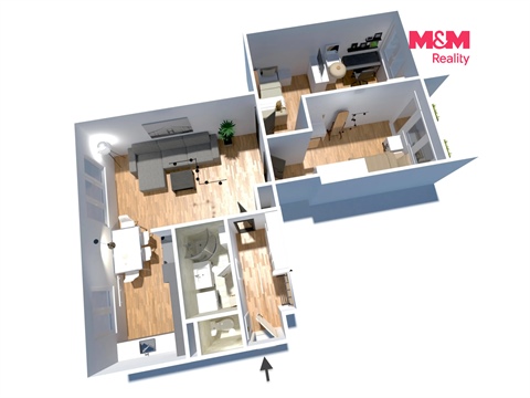 Prodej bytu 3+1, 61 m² - 2