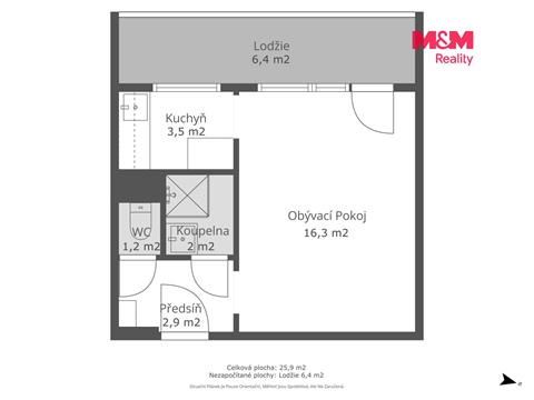 Prodej bytu 1kk, 27 m² - 2