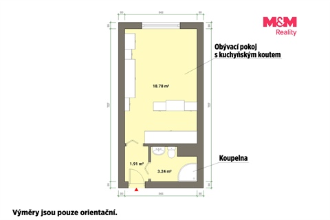 Prodej bytu 1kk, 25 m² - 4
