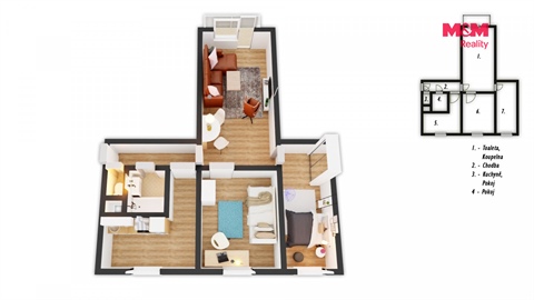 Prodej bytu 3+1, 70 m² 4