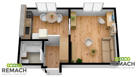 Pronájem bytu 1+1, 31 m² 10