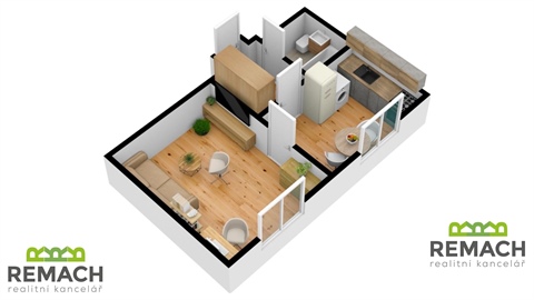 Pronájem bytu 1+1, 31 m² - 10