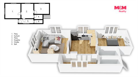 Prodej chaty / chapuly, 60 m² 2
