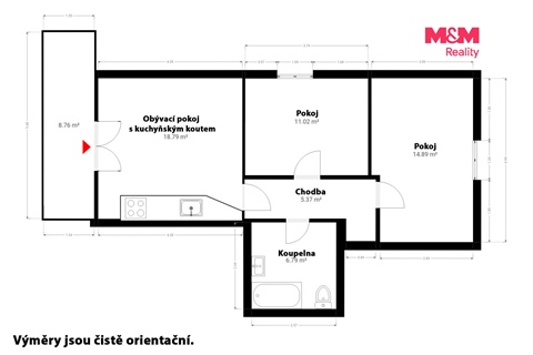 Pronájem bytu 3kk, 62 m² 12