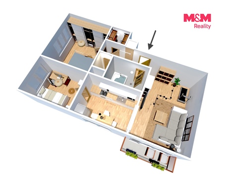 Prodej bytu 3+1, 63 m² 20