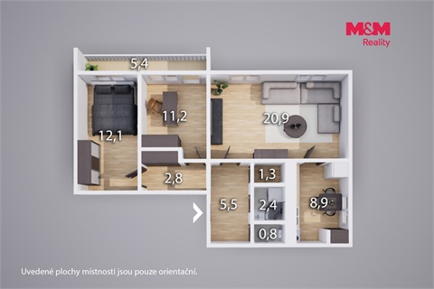 Prodej bytu 3+1, 66 m² 18