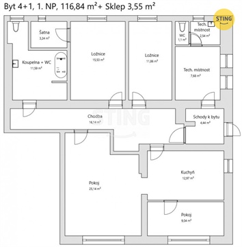Prodej bytu 4+1, 105 m² - 18
