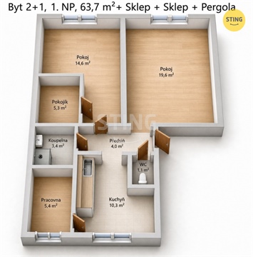 Prodej bytu 2+1, 67 m² - 28