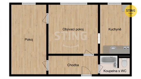 Prodej bytu 2+1, 43 m² 12