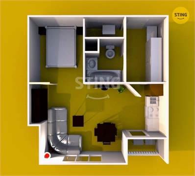 Pronájem bytu 1kk, 43 m² 16