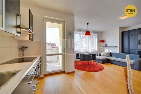 Pronájem bytu 1kk, 43 m² - 0