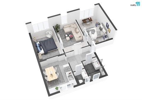 Prodej bytu 3+1, 65 m² - 2