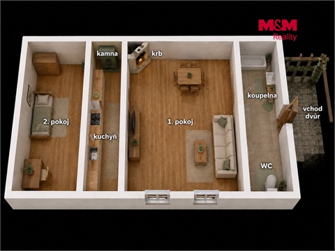 Prodej rodinného domu, 65 m² - 4