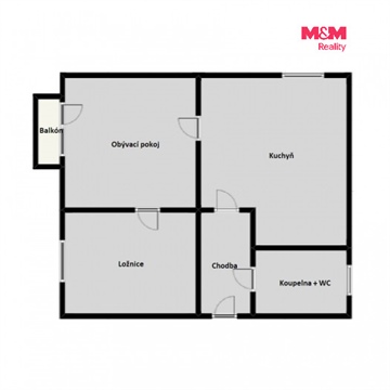 Prodej bytu 2+1, 47 m² 22