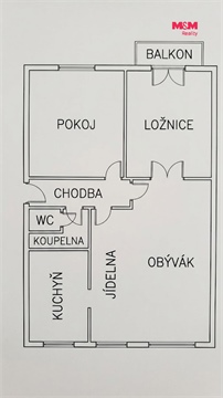 Prodej bytu 3+1, 73 m² - 2