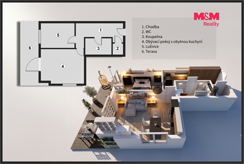 Prodej bytu 2kk, 51 m² - 20