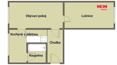 Pronájem bytu 2+1, 65 m² - 2