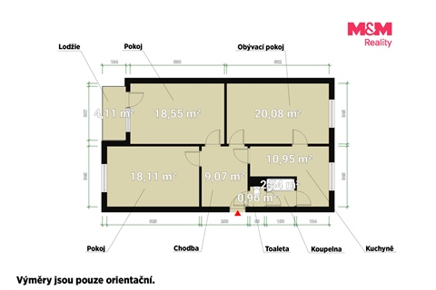 Prodej bytu 3+1, 80 m² 8