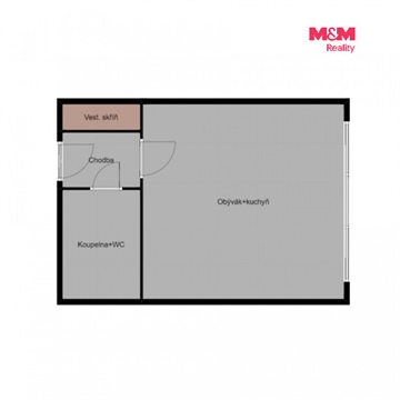 Pronájem bytu 1kk, 32 m² 8