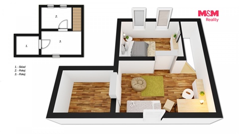 Prodej bytu 3+1, 65 m² 12
