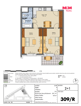 Prodej bytu 2+1, 59 m² - 0