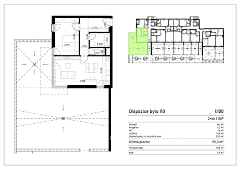 Pronájem bytu 2kk, 55 m² 12