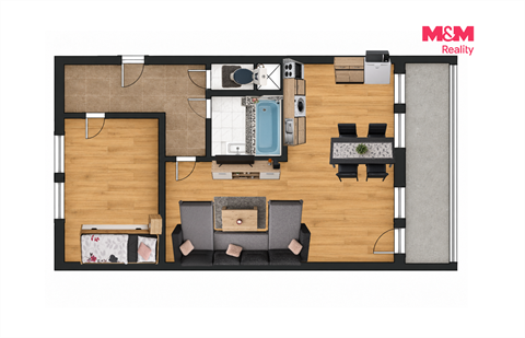 Prodej bytu 2+1, 44 m² - 8
