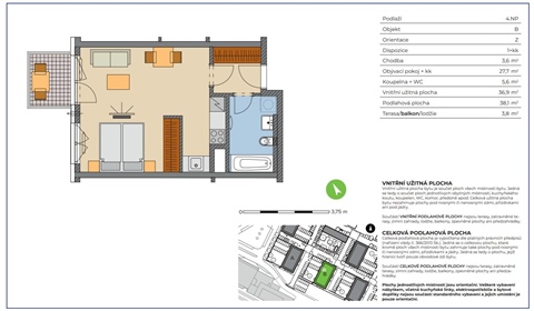 Prodej bytu 1kk, 38 m² 10