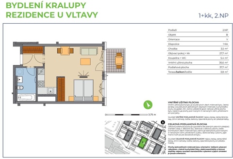 Pronájem bytu 1kk, 38 m² 4