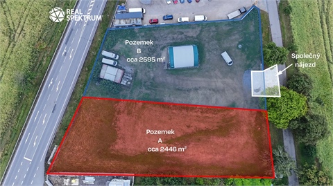 Pronájem pozemku pro komerční výstavbu, 2 595 m² - 2