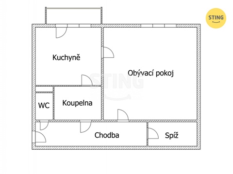 Pronájem bytu 1+1, 41 m² 12