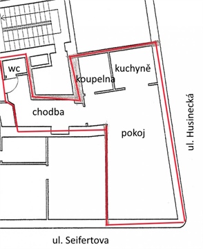 Pronájem bytu 1kk, 50 m² - 12