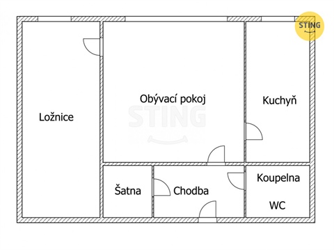 Prodej bytu 2+1, 44 m² - 10