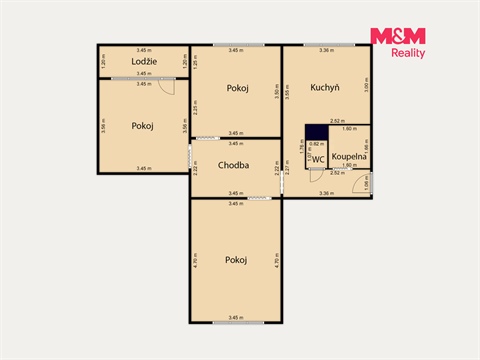 Prodej bytu 3+1, 68 m² 4