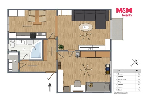 Prodej bytu 2+1, 50 m² - 20