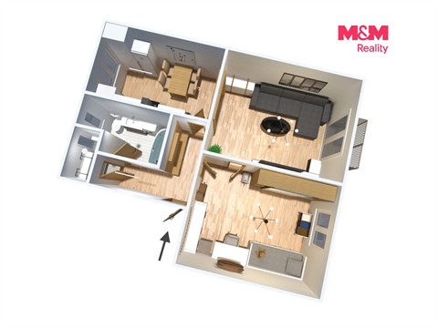 Prodej bytu 2+1, 50 m² 22