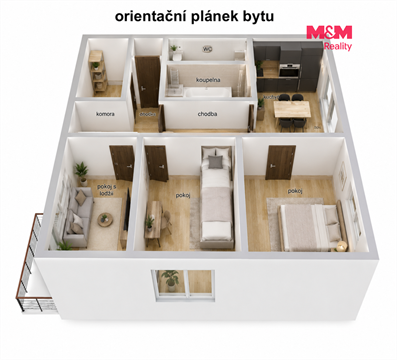 Prodej bytu 3+1, 75 m² 6