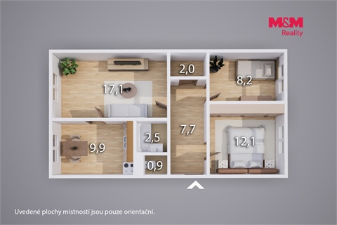Prodej bytu 3+1, 57 m² - 10