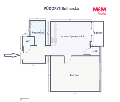 Pronájem bytu 2kk, 48 m² 24