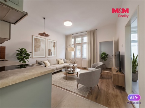 Pronájem bytu 2kk, 48 m² - 0
